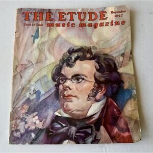 Vintage November 1947 The Etude Music Magazine Schubert Theodore Presser Philco